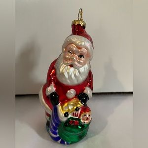 Vintage BK 1998 Santa Christmas Ornament